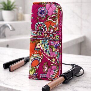 Vera Bradley Colorful Floral Quilted Hot Tools & Irons Travel Case